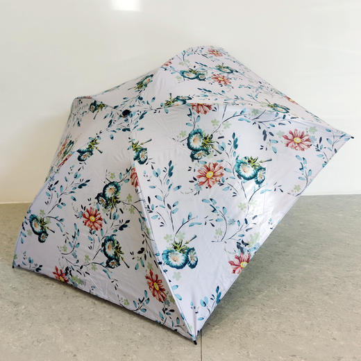 太阳城超轻小黑胶迷你清新三折叠加强防晒紫外线遮阳公主女洋伞 商品图1