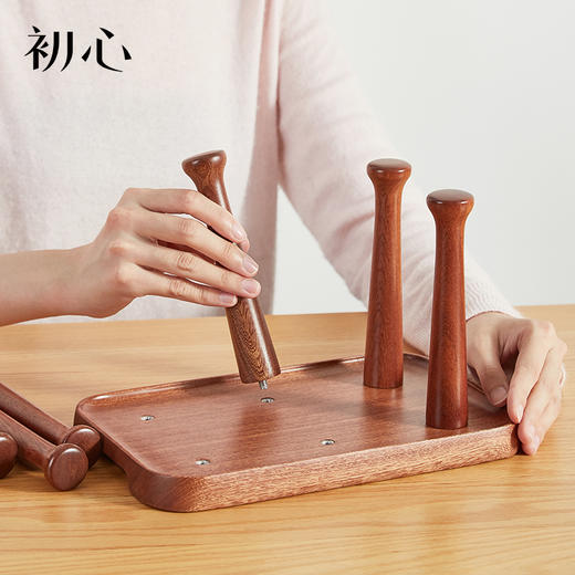 初心| 乌檀木玻璃杯架 商品图3