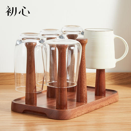 初心| 乌檀木玻璃杯架 商品图2