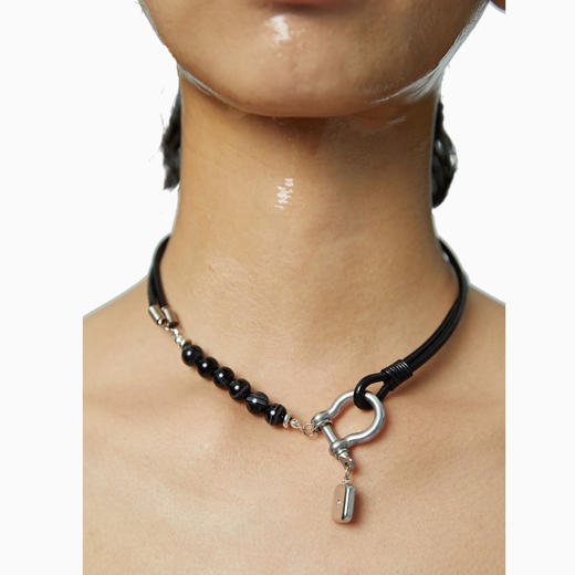 FIRSTFLOOR小众设计复古个性不锈钢冷淡锁骨扣吊坠串珠原创配饰皮 商品图1