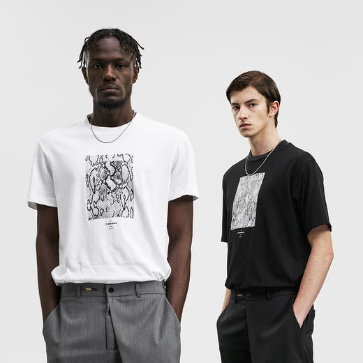 Unawares SS20 蛇纹叠加印花T恤 商品图0