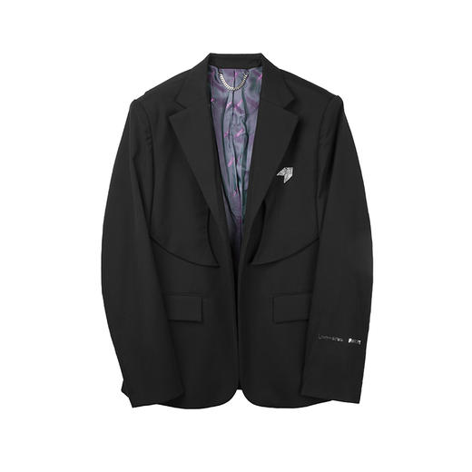 【黄晓明同款】Unawares x FOURTRY 潮流合伙人弧线裁片无扣西装 商品图4