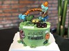 植物大战僵尸芝士糊转印手绘奶油生日蛋糕 商品缩略图0