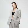 Unawares. SS21 立体压褶剪裁金属挂链双排扣西装 商品缩略图0