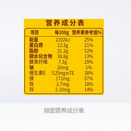 洽洽每日坚果礼盒混合早餐小黄袋30包装780g 商品图3