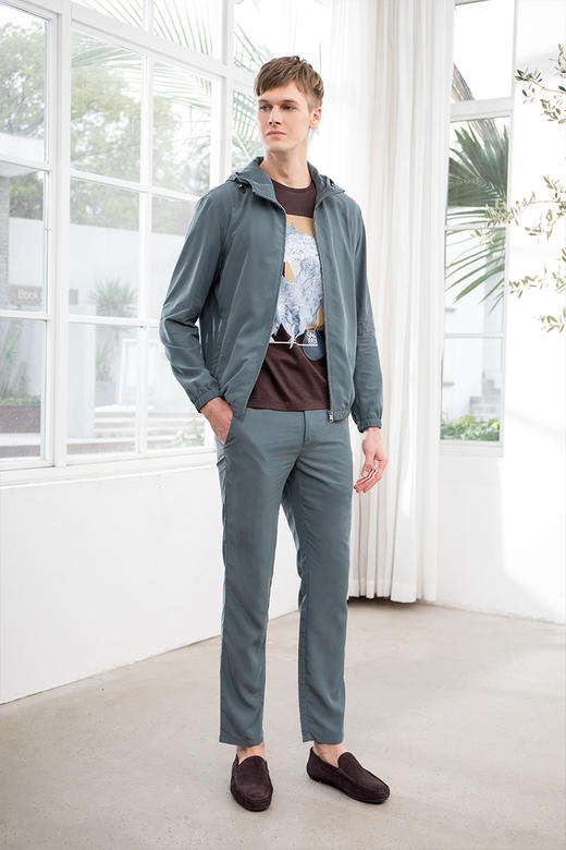 callisto砂洗亲肤莫代尔夹克  SQFEJ010Y 商品图0