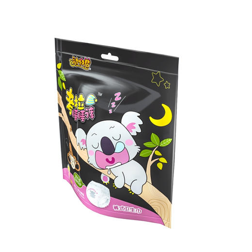 七度空间 （SPACE7）动物君 考拉睡睡裤 超薄超长甜睡夜用裤型卫生巾（M-L码*2片） 商品图7