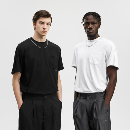 Unawares SS20 项链镶嵌四袖口袋T恤 商品图0