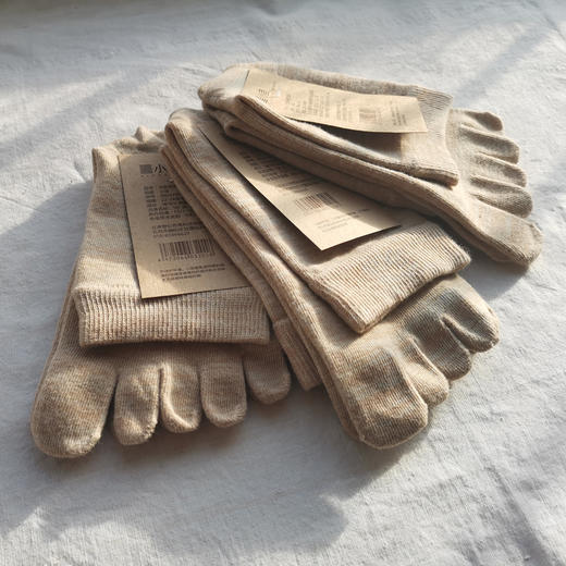 天然彩棉五指袜（2双）o小亘袜 商品图3