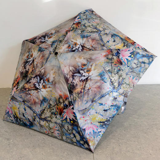 太阳城超轻小黑胶迷你清新三折叠加强防晒紫外线遮阳公主女洋伞 商品图4