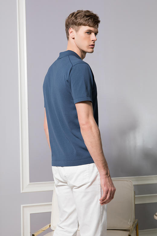 callisto凉感丝绵翻领T恤  SQTSS176C 商品图3