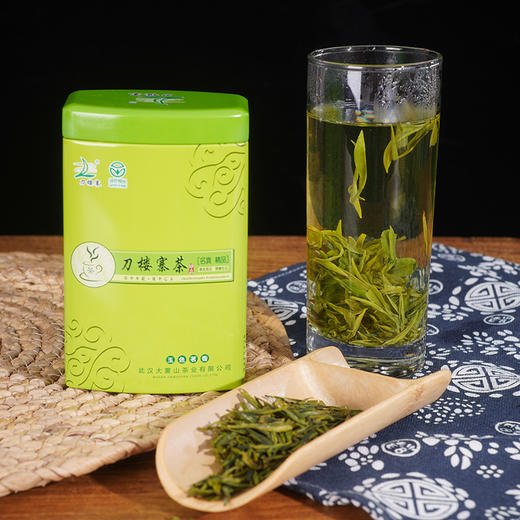 【武汉.新洲】江城百臻武汉大雾山刀楼寨绿茶250g礼盒装(62.5g*4罐）茶叶 商品图3