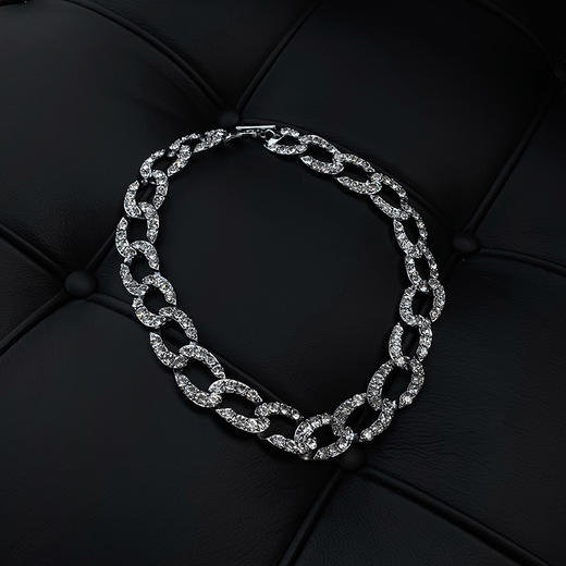 Unawares.FW20 捷克钻镶嵌古巴项链 商品图0