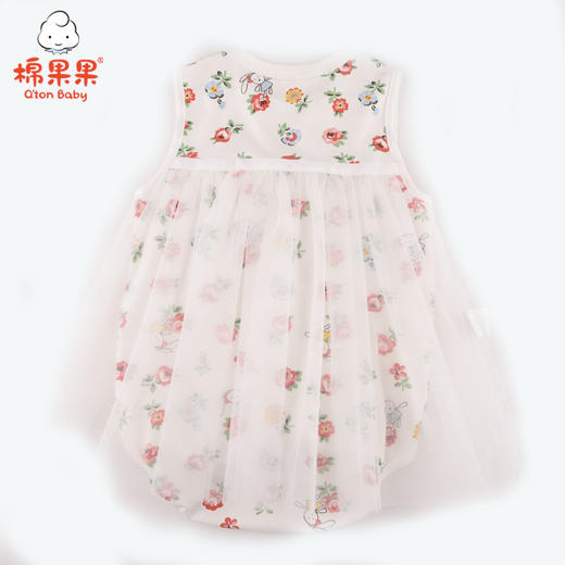 棉果果夏季女童满印网纱连体衣M222727221312 商品图1