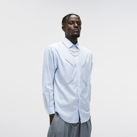 Unawares FW20 捷克钻带镶嵌衬衫 商品图2