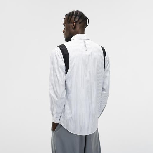 Unawares FW20 肩袖镶嵌条纹衬衫 商品图2