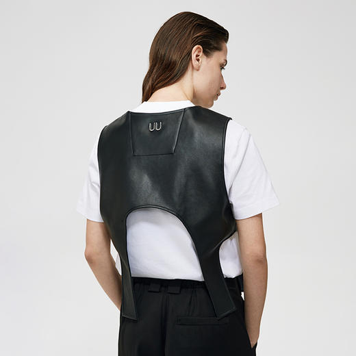 Unawares SS21 弧形剪裁双排定制调节扣战术马甲 商品图1