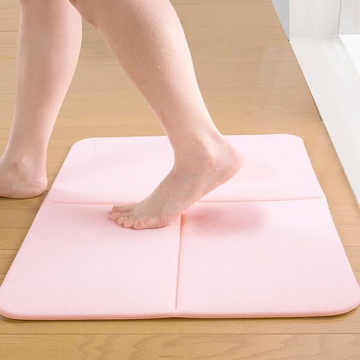 SANKO日式速干浴室地垫 吸水速干脚感柔软回弹门口防滑可折叠地垫  WHJC 商品图2