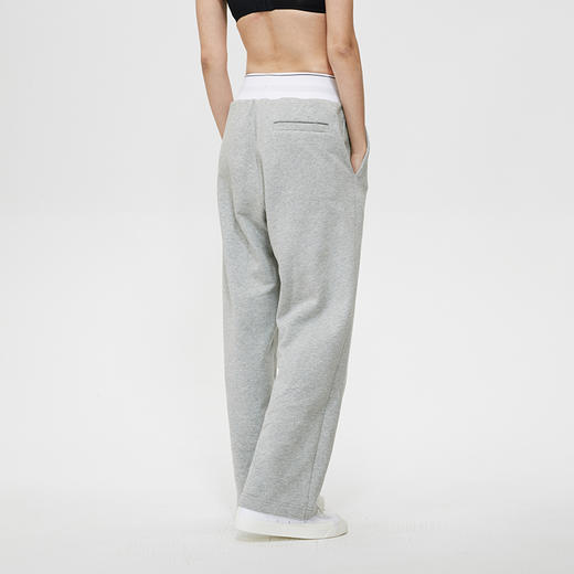 Unawares SS21 提花LOGO松紧腰拳击运动长裤 商品图3