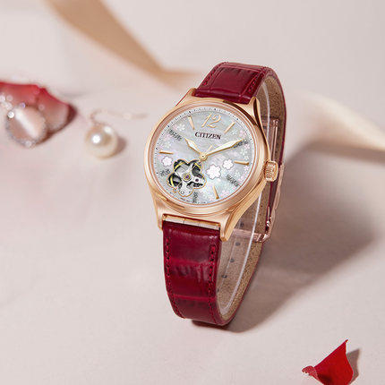 西铁城天然贝母表盘机械女表PC1018-69D 商品图2