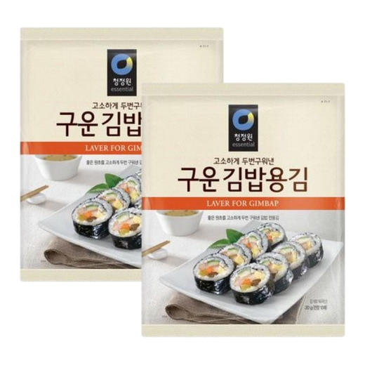 【2捆绑】清净园 烤紫菜卷饭用10张20g【中】 商品图0