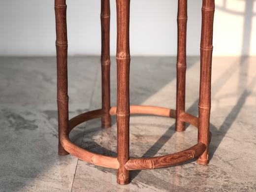 红桥红  家具严选  缅甸花梨（大果紫檀）  【90 直棂竹节式  五足花架】 商品图2