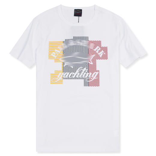 鲨鱼 条纹图案印花 圆领短袖T恤 特惠 PSS96 商品图4