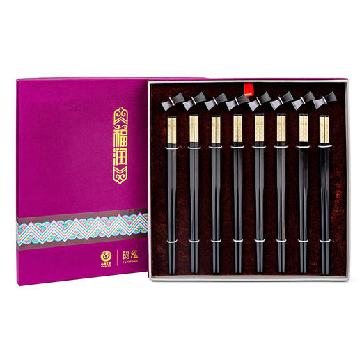 八双八架金浮雕福筷高端商务礼盒装234 商品图0