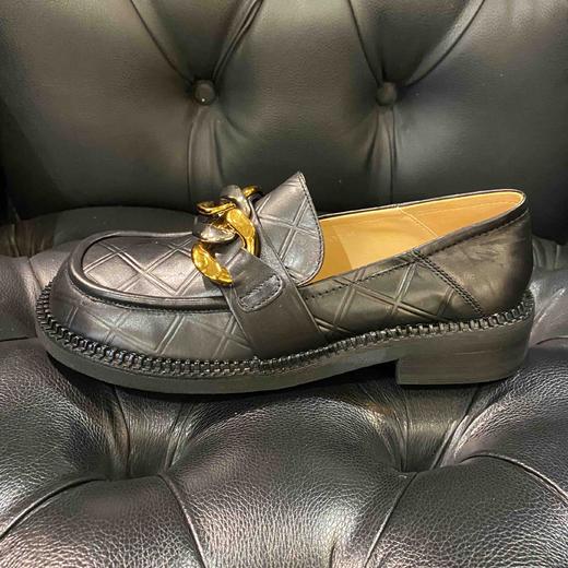 LFGJ 12402 英伦风黑色小皮鞋女百搭复古乐福鞋学生方头粗跟单鞋 商品图1