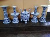 江细宝:青花点工莲托八宝五供 商品缩略图0