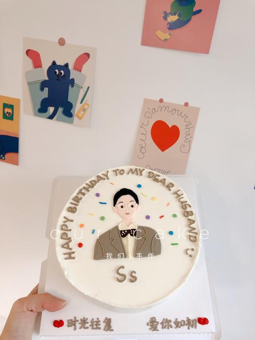 西装斯文男生手绘蛋糕-低糖处理无添加 商品图2