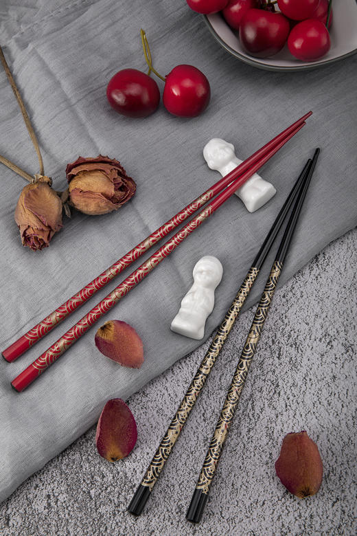 两双两架爱情·情侣听涛礼盒装筷子2605 商品图6