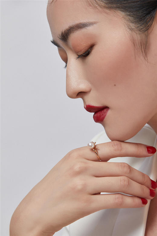 Pearl moments 丝带结 珍珠戒指 商品图4