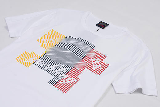 鲨鱼 条纹图案印花 圆领短袖T恤 特惠 PSS96 商品图6