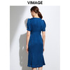 VIMAGE纬漫纪女装夏季时尚修身高腰法式连衣裙VB2107136 商品缩略图2