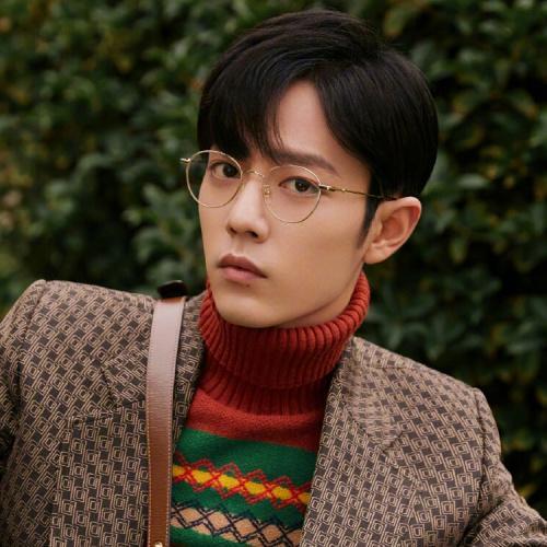 【主推爆款肖战同款】GUCCI/古驰秋冬系列肖战走秀同款男女通用复古圆形韩风亚洲版光学镜架镜框0607OK 商品图1