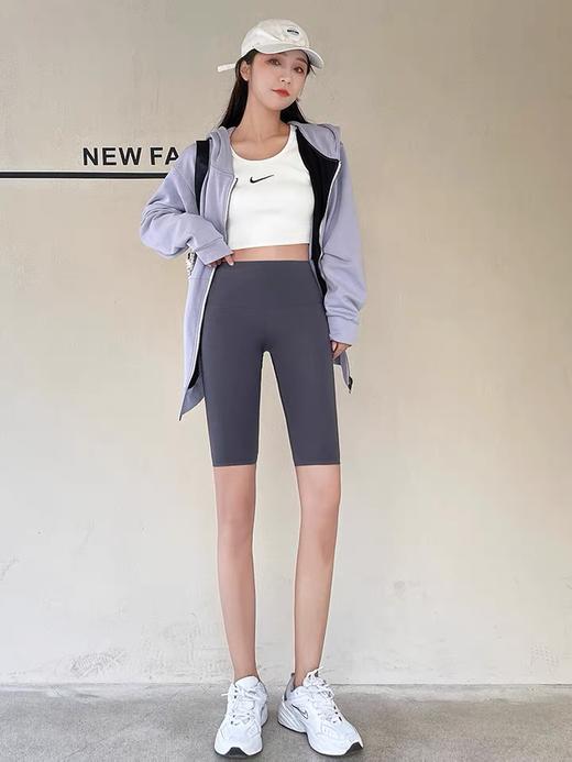 一码通云柔薄款5分芭比裤鲨鱼皮收腹提臀瑜伽裤2118/0702 商品图12