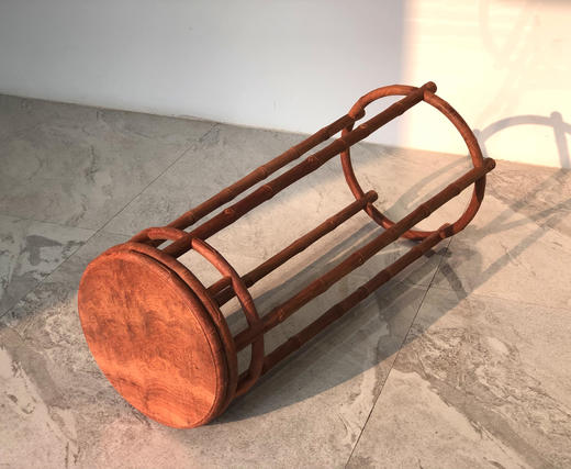 红桥红  家具严选  缅甸花梨（大果紫檀）  【90 直棂竹节式  五足花架】 商品图8