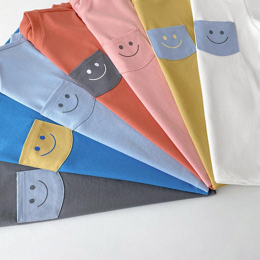 7天左右发【日本代工厂】凉感科技儿童笑脸短袖T恤 商品图1