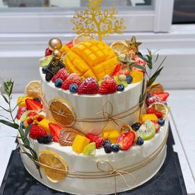 双层水果发财树（应季水果随机搭配）