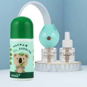 喜多电热蚊香液套装（2瓶1器）+草本舒缓止痒露