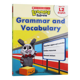 学乐学习列车系列练习册L2 语法与词汇 英文原版 Scholastic Learning Express L2 Grammar and Vocabulary 小学二年级英语教材