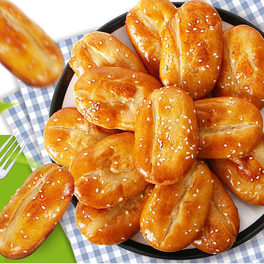 【皮酥馅软好味道】淘食尚老婆饼早餐充饥传统老式糕点心休闲零食 商品图0
