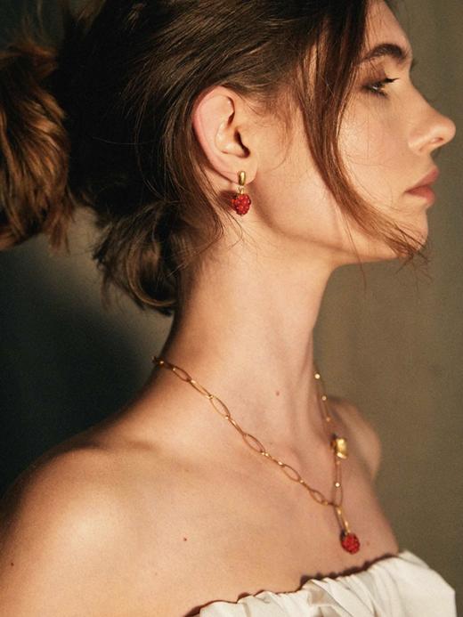 北京仓｜10 DECOART-Raspberrie-野生树莓  叶子 项链［波兰设计师] 商品图4