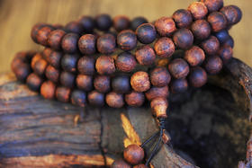 降真香手串，椰香黄油麻丝料，108颗念珠