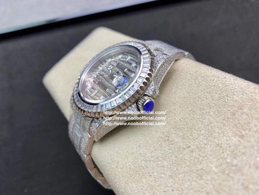 奢华NOOB挑战新高度——还原史上昂贵的 劳力士满天星腕表——劳力士 满钻 格林尼治型II的密镶钻特别款——ROLEX116769TBR-74779B【表壳】腕表尺寸40mm 商品图5