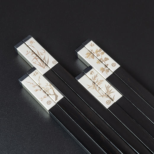 梅兰竹菊八双八架高端商务礼盒装 商品图2