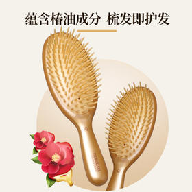 池本新款椿油气囊梳进口便携式椿油配合美发16cm化妆梳子 WHJC