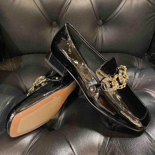 LFGJ 9216 漆皮踩方跟英伦风方头休闲皮鞋 商品图4