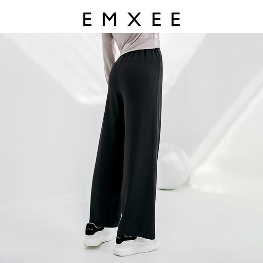 嫚熙孕妇裤夏季装外穿薄款运动大码直筒垂感孕期专用莫代尔阔腿裤A 商品图1